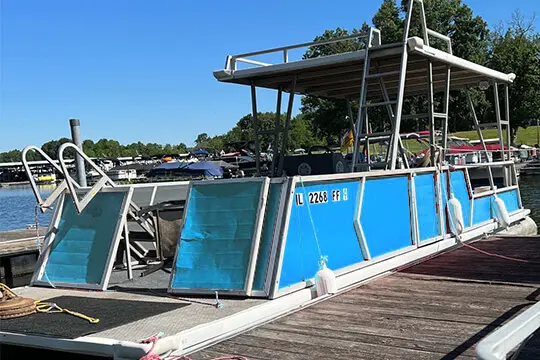 double decker pontoon boat rental kinkaid lake il