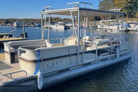 24 foot double decker pontoon boat rental lake kinkaid il